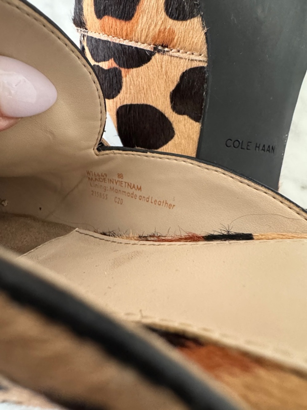 🌼COLE HAAN🌼 Piper Leopard-Print Pointed Mule, Size 8 - Picture 7 of 8